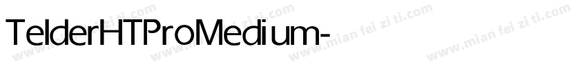 TelderHTPro Medium字体转换